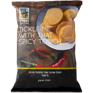 חטיף תפוח אדמה אפוי אורגני פיקנטי 65 גרם - השדה