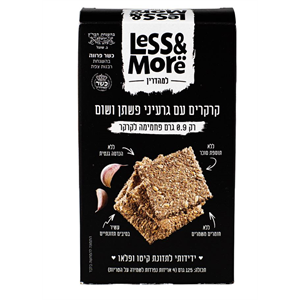 קרקרים עם גרעיני פשתן - לס אנד מור