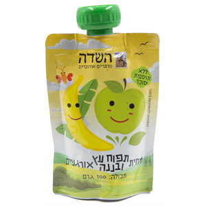 סמוטיז תפו`ע ובננה אורגני ללא תוספת סוכר- השדה
